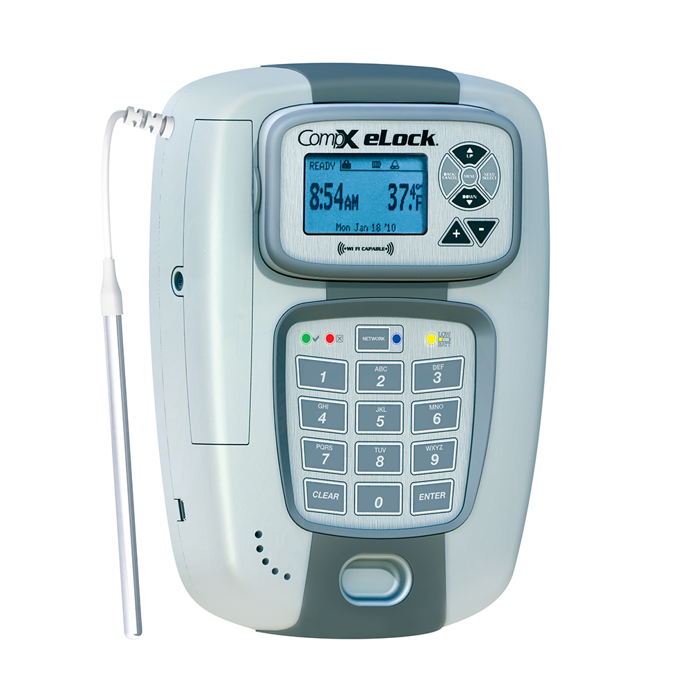 CompX eLock 300 series refrigerator/freezer – Ethernet ready, iCLASS + keypad, temperature monitoring, vertical – ES-ICKP-TMP-V